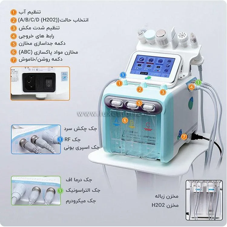 نماس کلی دستگاه هیدروفیشیال 7 کاره نیوفیس